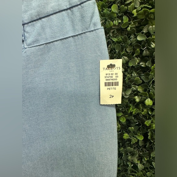NWT Talbots | The Perfect Crop Chambray - Picture 5 of 8